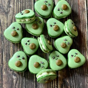 Avocado Macarons 3D