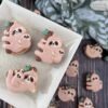 sloth mama & baby macarons