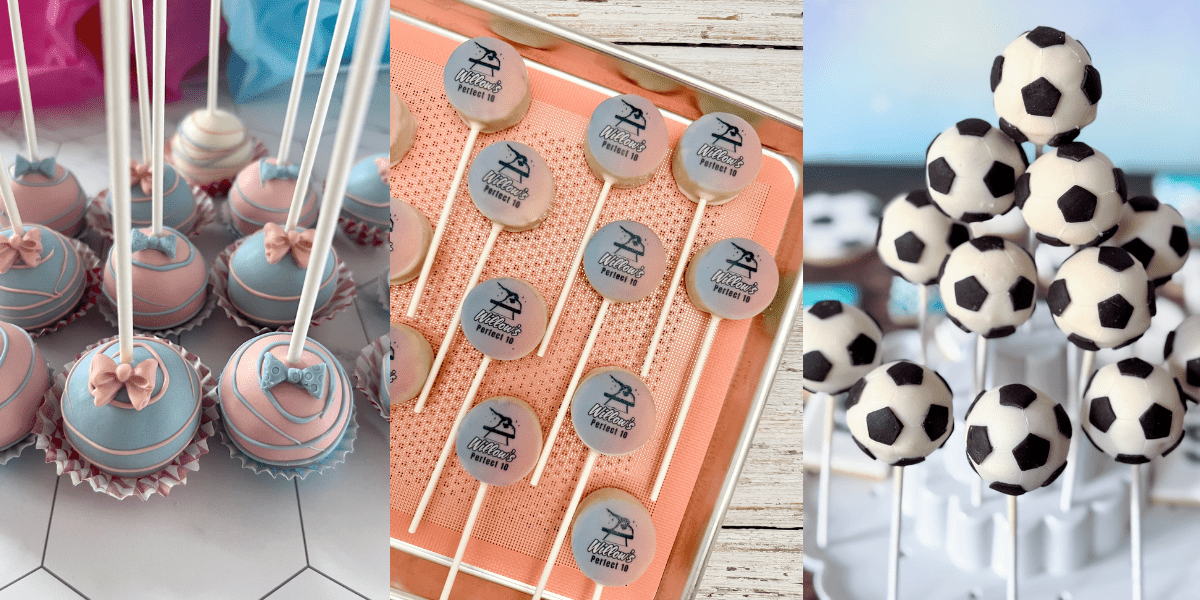 Custom cake pops and edible printed cake pops from a Chicago bakery